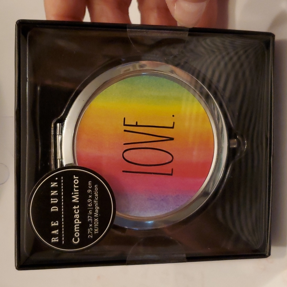 Rae Dunn compact mirror - Love